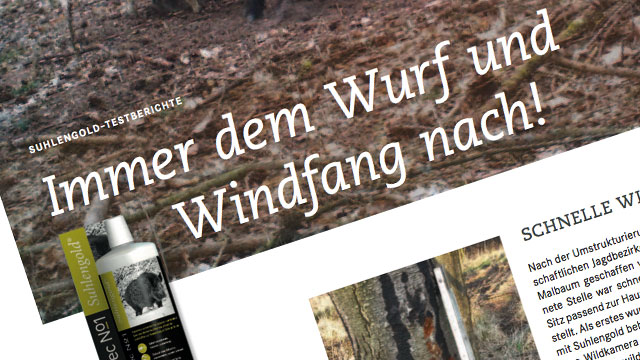 Immer dem Wurf und Windfang nach – "Unsere Jagd"-Leser testen AttraTec No 1 Suhlengold